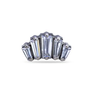 Top Baguette prong set