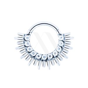 Argolla Clicker Inti con cristales