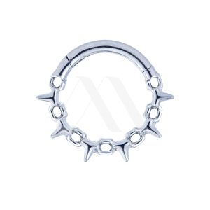 Argolla Clicker Trenzada con Puntas