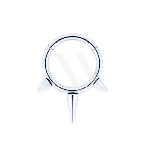 Argolla Clicker con Puntas de Titanio