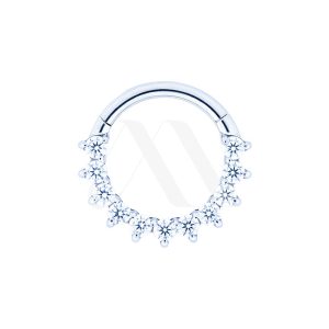 Argolla Clicker Cristales redondos